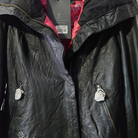 New w/ tags Harley Davidson Lambskin Jacket. - Picture 13 of 13